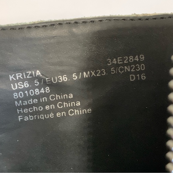 Calvin Klein Spotted cow Print Peep Toe Boots Calf Hair Krizia Western Cowgirl - Picture 16 of 16